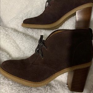 coach nikole suede booties